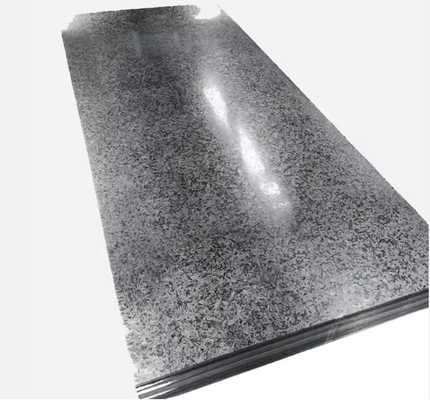 La feuille GI Spangle régulière d'épaisseur de 0,12 mm à 2,0 mm Pour la fabrication Approuvée par ASTM, JIS, IOS