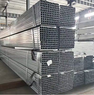 Q235 Tubes galvanisées de boîte de 38 mm d'épaisseur avec technique ERW