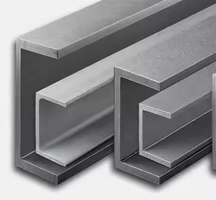 ASTM BS Canaux en acier inoxydable en acier galvanisé en U avec longueur personnalisée