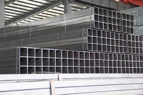 Tubes rectangulaires galvanisés creux avec sacs en plastique étanches